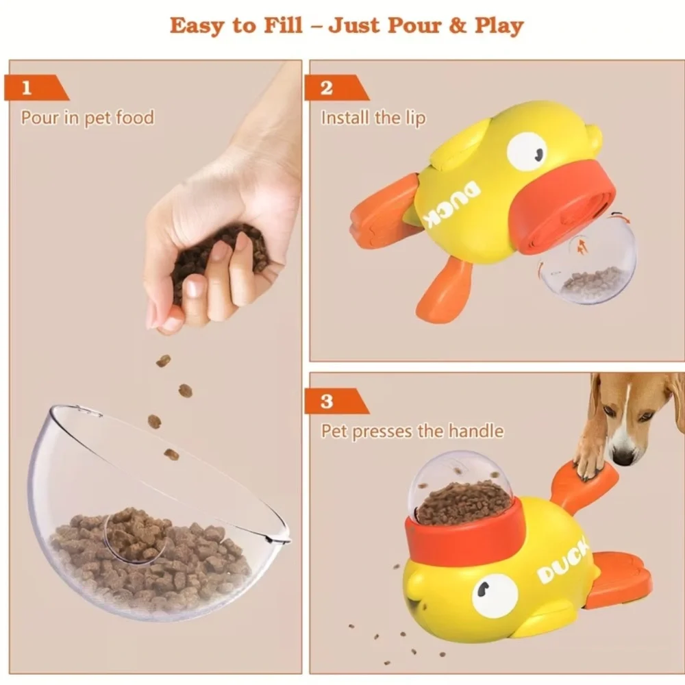 Fish-Shaped Dog Food Dispenser & Toy - For All Sizes